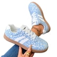 thumbnail image 3 of Women's Retro Gum Sole Fashion Sneakers-Lace Detail Casual Retro Walking Shoes-Gum Sole Casual Tennis-Anti Slip Trainers, 3 of 7