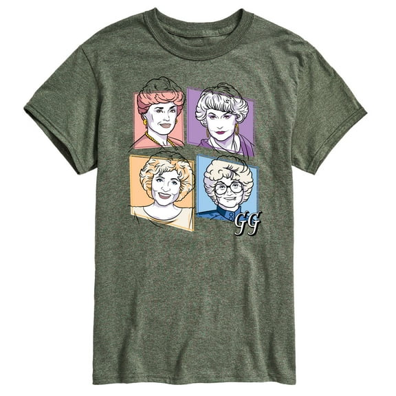Golden Girls - Golden Girls Character Grid - Men's Short Sleeve Graphic T-Shirt