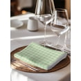 thumbnail image 6 of Sage Green Cloth Napkins Set of 6 Reusable Dinner Napkins, Grid Checkered Plaid Gingham Lattice Trellis Cocktail Napkin Washable Table Napkins for Wedding/Holiday Party/Baby Shower 20"x20", 6 of 7