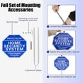 thumbnail image 4 of 2-Pack Protected By Home Security System Signs for Yard - Police Dispatch Connected Warning Sign with Ground Stake, Alarm Signs for Home Security Rust Free 40 mil Reflective Aluminum - UV Protected, 4 of 4