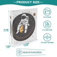 thumbnail image 3 of FORMRS 3 Ring Binder with Pockets 1.5" D-Rings Clip Board 200 Sheets Capacity, White Astronaut Planet, 3 of 8