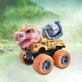 thumbnail image 5 of Aoznliie Dinosaur Toddler Toys Cars, Press & Go Friction Powered Dinosaur Excavator Car, Dino Engineering Vehicle Toy for Ages 1.5-5 Year Old Kids Birthday Gift, Pink, 5 of 7