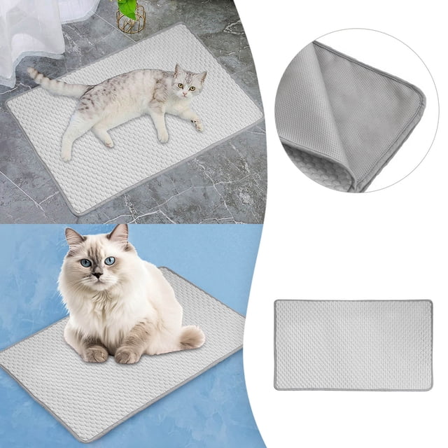 Tapis pour Animal Portable Respirant, Lit de Voyage pour Chien, Coussin Rafraîchissant d'Été Confortable pour Usage Intérieur et Extérieur avec Tissu Durable