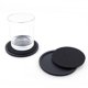 thumbnail image 2 of Juego de posavasos redondos de silicona para vasos, juego de 8, posavasos negros diseñados para bebidas, tazas, bares, vasos, posavasos de mesa de silicona, 2 of 5