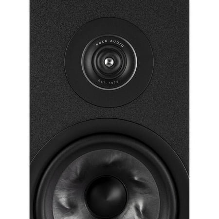 Polk Audio - Polk Reserve R200 Bookshelf Speaker, 1" Pinnacle Ring Tweeter & 6.5" Turbine Cone Woofer, Dolby Atmos & IMAX Enhanced - Black