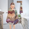 thumbnail image 4 of Abstract Hill Ink Painting Hooded Beach Towel Kids Bath Towels Quick Dry for Pool Swiming 50" x 23.5" Microfiber Soft Bathrobe, 4 of 7