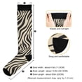 thumbnail image 3 of FORMRS Womens Knee High Socks Casual Long Thick Travel Daily Wear, 1 Pair, Black Lines, 3 of 6