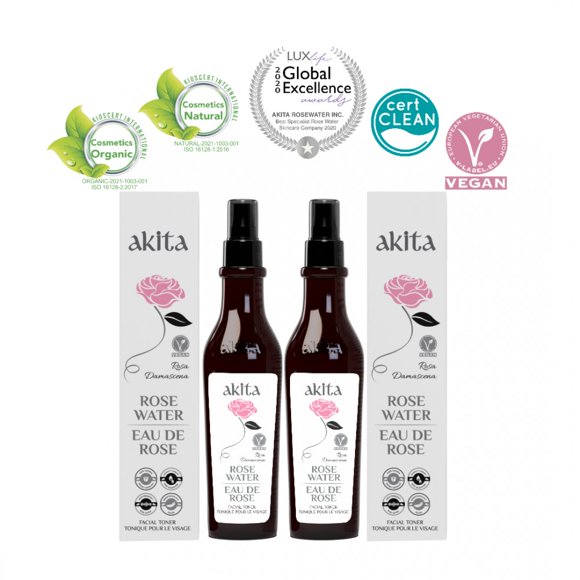 Eau de ROSE Naturelle NON Diluée 2x250 ml