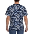 thumbnail image 3 of Bixox Men's Dragon Printed Short Sleeve Skinny Athletic T-Shirt, 3 of 6