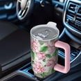 thumbnail image 6 of OBREWU Pioneer Flower Tumbler with Handle and Lid,Pioneer Flower 40oz Double Wall Vacuum Insulated Tumbler,Cups Gift for Women and Men, 6 of 7