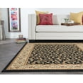 thumbnail image 4 of Transitional Area Rug (3-Piece Rug Set: (5' x 7', 20'' x 60'', 20'' x 32'')) Oriental Black, Beige Indoor Set Easy to Clean, 4 of 9