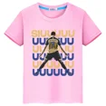thumbnail image 2 of Camiseta personalizada de manga corta con estampado de letras de Ronaldo 2024, ropa de verano, ropa informal para niños, 2 of 5