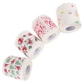 thumbnail image 4 of KAKOWELY 4 rollos de papel higiénico navideño, servilletas navideñas, divertidos adornos navideños de Papá Noel para fiestas navideñas, decoración de baño, 4 of 4