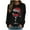 Black, variant on Zpanxa Womens Christmas Sweatshirt Red Wine Glass Santa Hat Graphic Sweater