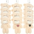 thumbnail image 5 of LOLIPPYY 12-Pack Plush Bear Keychain Stuffed Animal Pendants for Bags, Backpacks, and Hanging Decor, 5 of 7