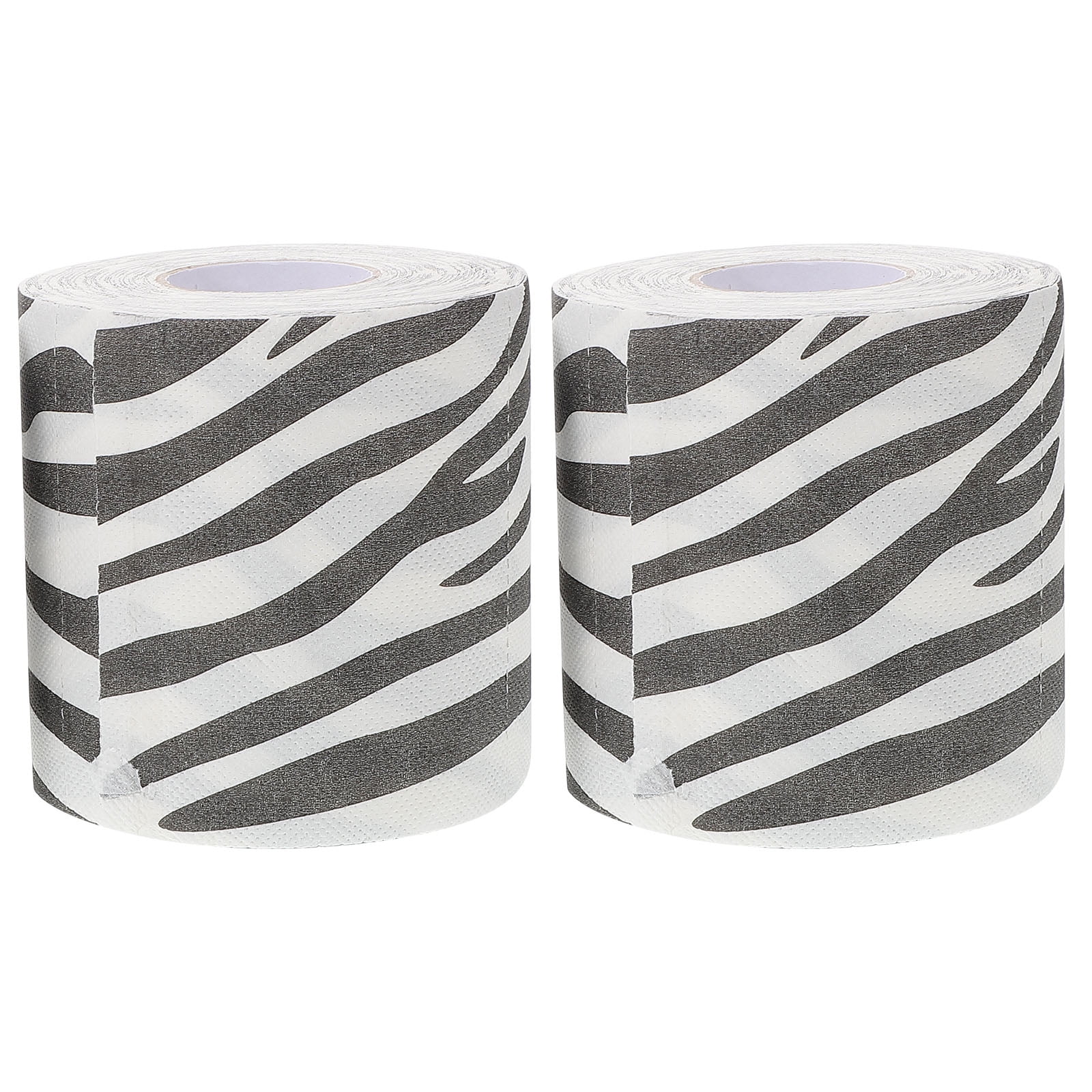 2pcs Zebra Print Toilet Paper Fun And Unique Bathroom Tissue With Animal Print Design For Bathroom Decor