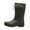 Green, variant on TIREOW Men's Rubber Mid-Tube Rain Boots Waterproof Durable Non Slip Mid Calf Stylish Boots for Garden Fishing Outdoor Non-Slip Water Shoes with Adjustable Closure