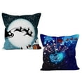 thumbnail image 2 of tredstone Christmas Cartoon Pillow Cover Decorative Digital Printing Pillow Cover Case Cushion Case Shell, 2 of 9