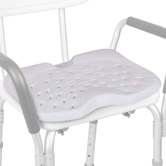 Vive Shower Seat Cushion – Waterproof, Soft Padded, Non-Slip Cushion for Shower Chairs, Transfer Benches & Bath Stools (Chair Not Included)
