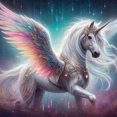 thumbnail image 1 of 5D DIY taladro redondo completo diamante pintura caballo kit decoración del hogar arte arte, 1 of 9