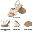 thumbnail image 3 of Ataiwee Women's Flat Slide Sandals - Stylish Adjustable Lace-up Cross-strap Flat Summer Sandals., 3 of 8