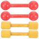 thumbnail image 1 of 2 Pairs Wooden Dumbbells Kids Barbells Kids Exercise Dumbbells Hand Weights for Kids, 1 of 4