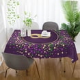 thumbnail image 6 of Coolnut Mardi Gras Rectangle Tablecloth Spill-Proof Polyester Table Cloth Table Cover for Kitchen Dining Picnic Holiday Party Decoration,60"x120", 6 of 7