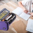 thumbnail image 5 of ProCase Pencil Bag Pen Case, Large Capacity Students Stationery Pouch Pencil Holder Desk Organizer with Double Zipper,, 5 of 5