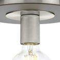 thumbnail image 3 of Progress Lighting, Trimble Collection, 1-Light Flush Mount, Brushed Nickel, Flat Disc Shade, 3 of 9
