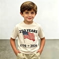 thumbnail image 2 of DHFJKG 250Th Anniversary USA Shirts For Boys Kids 4Th Of July Clothes US National Flag Short Sleeve Graphic Tee Ages 2-13Y, 2 of 4