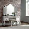 thumbnail image 4 of Liberty Furniture Magnolia Manor Antique White Vanity Stool, 4 of 6