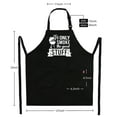 thumbnail image 4 of Delantal Kaidouma para cocinar barbacoa, 81 x 69 cm, con 2 bolsillos, 4 of 7