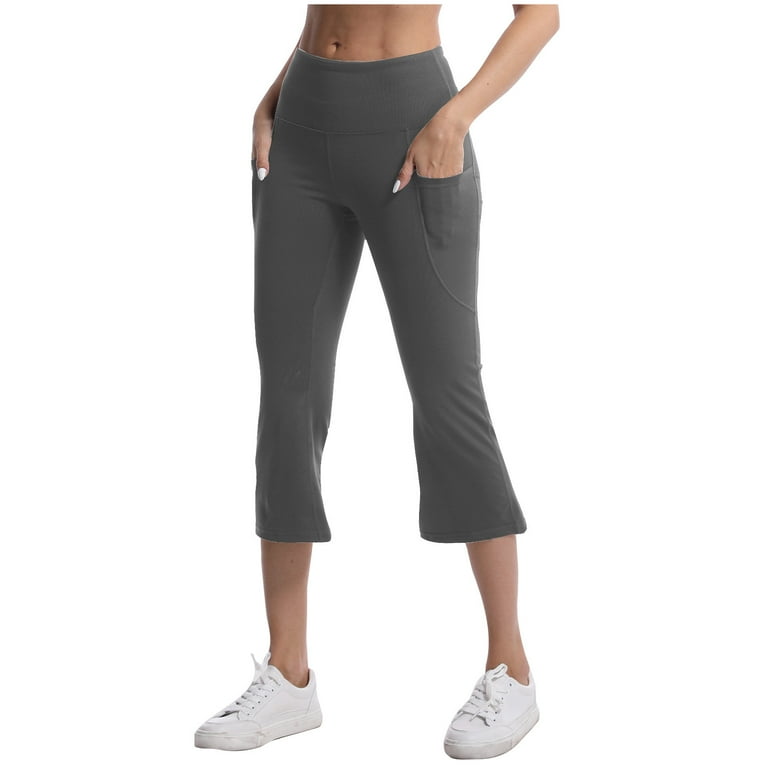 Flare capri workout pants hot sale