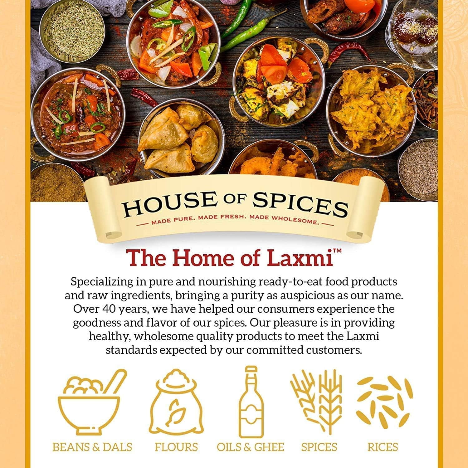 Laxmi Diabetic Friendly Basmati Rice w/Lower G.I. Index Value - 10lb