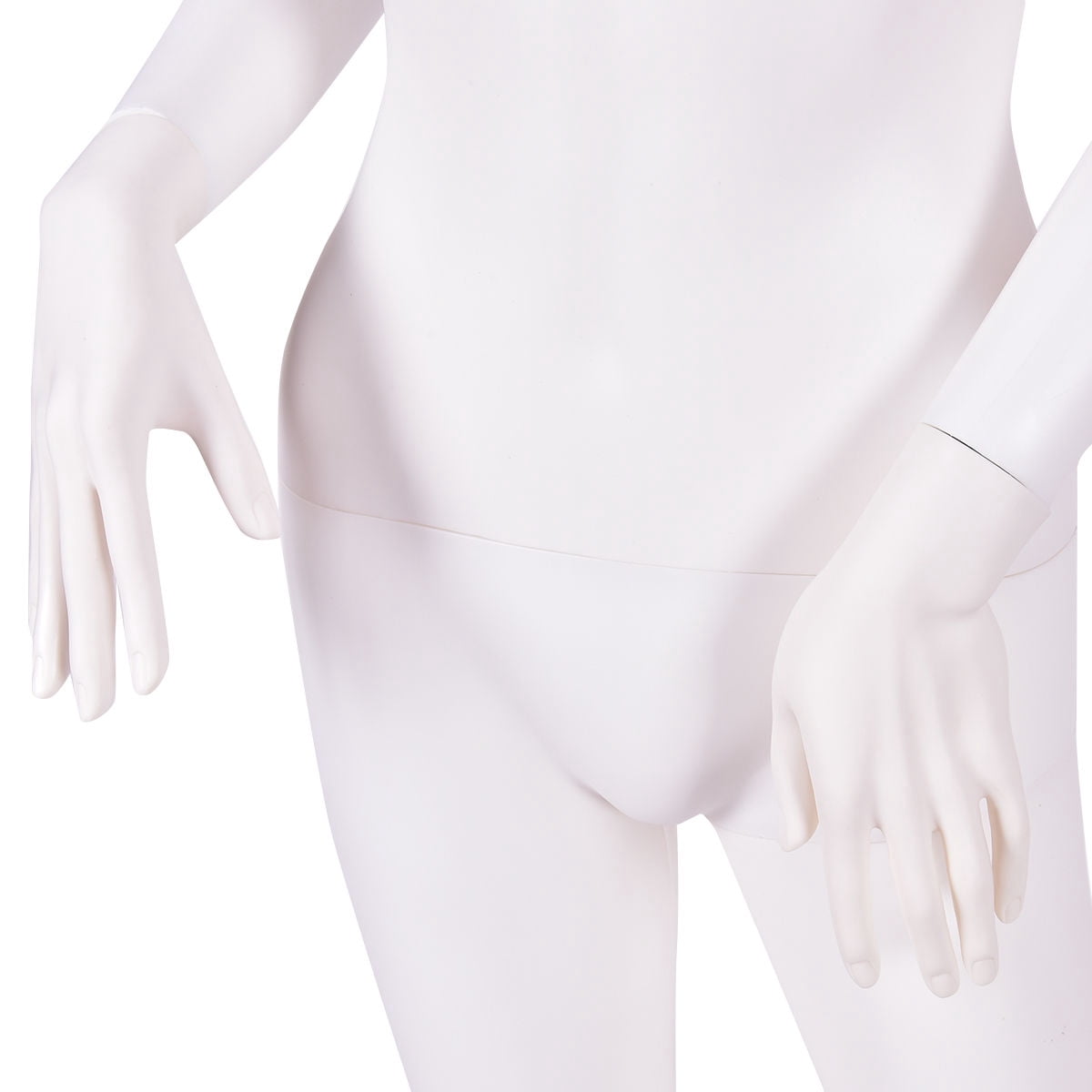 Gymax Female Mannequin Plastic Full Body Dress Form Display
