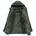 thumbnail image 5 of Chaqueta de algodón lavado grueso polar informal nueva de invierno 2024 para hombre, cálida, estilo universitario, parkas, abrigo militar, chaquetas con capucha a prueba de viento para hombre, 5 of 5
