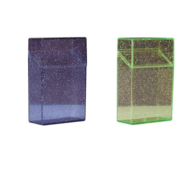 2 Uds Estuche Porta Caja De Almacenamiento Contenedor De Verde Púrpura Zulema Caso titular