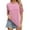 Pink, variant on Kcolen Cotton Blouses for Women Solid Color Short Sleeve Crew Neck Plus Size Tee Shirts Summer Women Casual Outfit Short Sleeve Tops Crewneck Tshirt,Pink