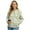 Boho Floral Beige, variant on Xoenoiee Womens Bomber Jacket Cropped Zip Up Varsity Jacket Loose Fit Casual Coat Lightweight Fall Winter Outwear With Pockets, Bohemian Mandala Flower, 3X-Large
