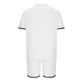 thumbnail image 4 of REORIAFEE Men's Set Set Fashion Summer Activewear Casual Set Men's Sports Set Disco Outfits Men Casual Turn down Button T-Shirt Short Sleeve Blouse Shorts Pants Set White XXL, 4 of 6