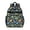 Dinosaur and Leaf Navy Pattern, variant on Dinosaur and Leaf Navy Pattern Cute School Backpack Bag for School with Padded Back and Adjustable Shoulder Straps 15.25"x11.5"x5.25"