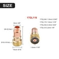 thumbnail image 4 of TIG for Stubby Gas Lens 17GL116 1/16\'\'&?1.6mm 10N23S Kit Fit WP 17 18 26 TIG 10pk likeweier, 4 of 6