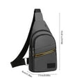 thumbnail image 2 of Admvng Crossbody Daypack for Men Slim Chest Backpack Man Purse Small Shoulder Bag for Travel Hiking, 2 of 5