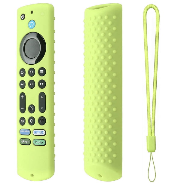Smart TV Remote Cover para Amazon Fire TV Omni Series (verde fluorescente)