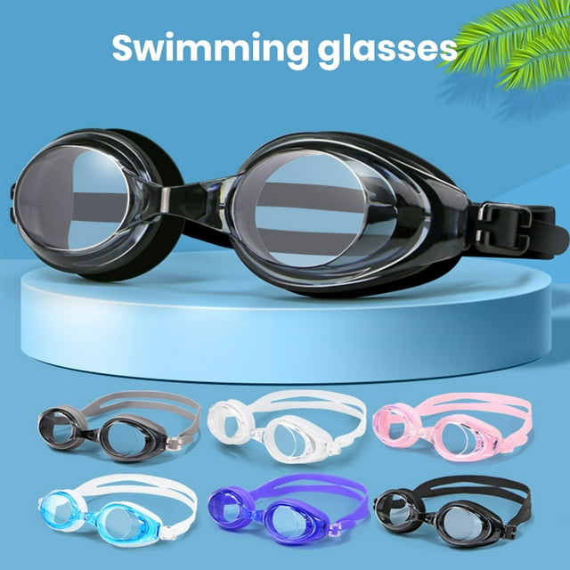 Lunettes de Natation Anti-Buée Imperméables Protection UV Ajustables Haute Clarté Protectrices PVC Professionnelles Unisexes Lunettes de Natation pour Femmes
