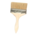thumbnail image 1 of Pinceles de pintura con de , apto para acrílico, tiza, a base de aceite, látex, , acuarela, cera, barniz, y duradero, 4 - 5 pulgadas Colco pincel de madera beige, 1 of 8