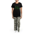 thumbnail image 4 of CafePress - Kiss Me I'm Jewish Women's Dark Pajamas - Women's Short Sleeve Print T-Shirt and Pants Dark Cotton Pajama Set, 4 of 7