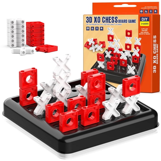 Hot Bee Tic Tac Toe Extreme – Juego Electrónico 5 En 1 Con Memoria Y 3D, Portátil Para Niños De 3 A 10 Años
