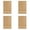 Brown 4PCS, variant on Pleated Blind No Drilling Required Folding Roller Blind With Clamping Support Blinds For Windows And Doors Privacy Screen And Sun