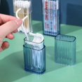 thumbnail image 3 of Typpkmm Portable Transparent Storage Box, Practical Toothpick Cotton Swab Case 1pc, 3 of 7
